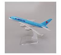 SYOEUR 16 cm pour Korean Air Airbus A380 modèle d'avion Alliage métal moulé sous Pression Miniature Avion Playkits