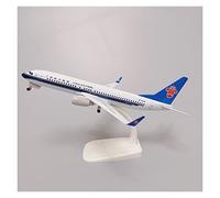 SYOEUR 20 Cm Adapté pour China Southern Airlines Boeing 737 B737 Presse Modèle d'avion Et Roues Décoration Miniature Kit de Jeu de Passe-Temps