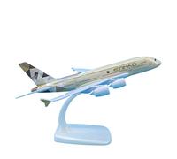 SYOEUR 20 cm pour Etihad Airways A380 modèle d'avion en métal moulé sous Pression réplique Airbus Ornement Playkits