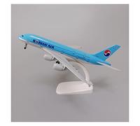 SYOEUR 20 cm pour Korean Air Airbus A380 Alliage moulé sous Pression Miniature Avion modèle avec Roues Playkits