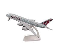 SYOEUR 20 cm pour Qatar Airways A380 Airbus métal échelle moulé sous Pression modèle d'avion Miniature avec Roues Playkits
