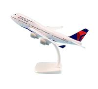 SYOEUR 20cm Alliage Métal Adapté pour Delta Aviation Modèle d'avion Boeing 747 B747 W Support Avion Cadeau Kit de Jeu de Passe-Temps