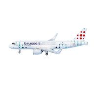 SYOEUR Échelle 1 400 pour PH11844 Bruxelles Airlines A320neo OO-SBA, modèle d'avion de Collection en métal moulé sous Pression Playkits