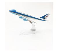 SYOEUR Modèle d'avion 16cm Adapté pour Air Force One Boeing B747 Avion en Métal Moulé sous Pression Cadeau Kit de Jeu de Passe-Temps