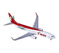 SYOEUR Modèle d'avion Miniature en métal moulé sous Pression, échelle 1 400 NG58201 TwayAir Airlines Boeing 737-800 HL8086 Playkits