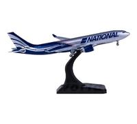 SYOEUR Modèle d'avion moulé sous Pression en métal, échelle 1 400 pour XX4176 National Airlines A330-200 N819CA, Miniatures de Collection Playkits