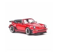 SYOEUR Modèle De Voiture 1:64 pour Singer Turbo-bo Study Cabriolet Moulé sous Pression Mini Véhicule Jouet Collection Répliques Miniatures Véhicules à Moteur(Rouge)