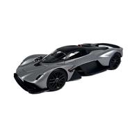 SYOEUR Modèle De Voiture en Alliage Aston Martin Valkyrie À L'échelle 1:18, Collection Statique Répliques Miniatures Véhicules à Moteur(Argent)