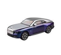 SYOEUR Modèle De Voiture en Alliage Moulé sous Pression, 1:24 pour Rolls-Royce Ghost, Collection Son Et Lumière Cadeau Noël Répliques Miniatures Véhicules à Moteur(Purple)