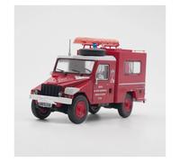 SYOEUR Modèle Réduit Camion Pompiers Français Moulé sous Pression Échelle 1:43 Jouet pour Garçons Décoration Maison pour Adultes Répliques Miniatures Véhicules à Moteur