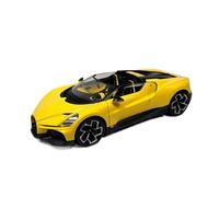 SYOEUR Modèle Réduit De Voiture Bugatti Mistral W16 en Alliage À L'échelle 1:18, Collection Statique Répliques Miniatures Véhicules à Moteur(Yellow)