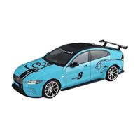 SYOEUR Modèle Voiture 1:18 pour Jaguar XE SV Project 8 Super Sport en Métal Jouet Collection Son Lumière Répliques Miniatures Véhicules à Moteur(Bleu)