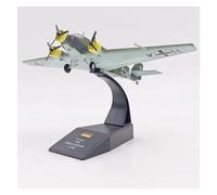 SYOEUR Moulé sous Pression 1/144 Échelle pour La Seconde Guerre Mondiale Allemand Ju52 Transport Avion Simulation Modèle Alliage Matériel Jouet Série D'affichage Kit de Jeu de Passe-Temps