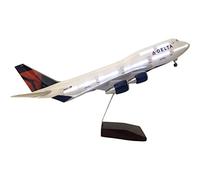 SYOEUR pour Delta Air Lines LED Light Metal Die Cast Modèle d'avion 46cm Aviation Miniature Airbus Playkits