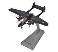 SYOEUR Réplique d'avion Chasse Militaire Classique P61B Black Widow Night, Échelle 1 144 en Métal Moulé sous Pression Kit de Jeu de Passe-Temps