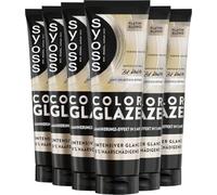 Syoss Color Glaze Glossing Platinum Blond 6 x 130 ml Brillance intense sans endommager les cheveux, intensifie la couleur naturelle et rafraîchit les cheveux colorés