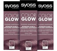 Syoss Color Glow 18-3530 Coloration semi-permanente pour cheveux Lavender Crystal Pantone 18-3530 (3 x 100 ml) pour une intensité de couleur éclatante jusqu'à 8 lavages sans endommager les cheveux