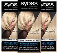 Syoss Coloration Niveau 3 9_5 Frais Noire, Jusqu'À 10 Semaines Farbintensität, 3er Paquet (3 X 115 ML)