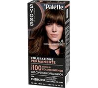 Syoss Coloration permanente 4-8 châtain chocolat avec kératine | Couverture 100 % des cheveux blancs et jusqu'à 100 jours de couleur intense