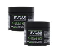 Syoss Lot de 2 cires de cire extra forte brillance moyenne 150 ml