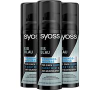 SYOSS Lot de 3 pots de mousse teintée Bleu glacé 120 ml