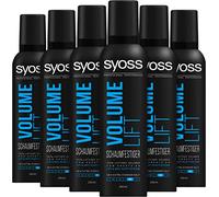 Syoss Mousse à mémoire de forme Volume Lift - Indice de maintien 4 extra forte (6 x 250 ml) - Pour de beaux cheveux de salon - Offre une tenue et une souplesse supplémentaires pendant 48 heures
