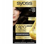 Syoss Oleo Intense coloration cheveux permanente à l'huile teinte 2-10 Black brown 1 pcs