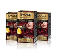 Syoss Oleo Intense - Coloration permanente sans ammoniaque - Couverture professionnelle des cheveux blancs - Résultats coiffants (lot de 3)