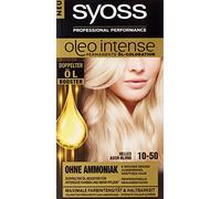 Syoss Oleo Intense Lot de 3 colorants pour cheveux Blond cendré clair 10-50 3 x 115 ml