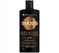 Syoss Intense Oleo shampoing pour des cheveux brillants et doux 440 ml