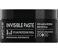 Syoss Pâte invisible 100 ml, cire capillaire 3 en 1, coiffante, protection, force, pâte capillaire avec complexe vitaminé, pommade pour une finition naturelle et une tenue longue durée 3