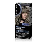 SYOSS Permanent Cool Color 6-46, blond foncé cendré, coloration capillaire et masque intensif à la kératine, pour une couverture professionnelle des cheveux blancs, couleur durable