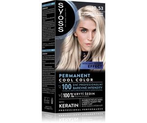 Syoss Permanent Cool Color coloration cheveux permanente à sous-ton froid teinte 10_53 Cool Light Blond 1 pcs