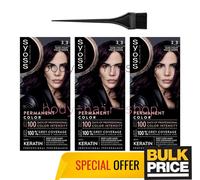 Syoss Professional 3-3 couleur de cheveux violet foncé gris couverture...