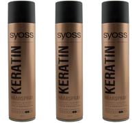 Syoss Professional Keratin Laque 3 X 400 Ml 48H Extra Fort Maintien Niveau 4