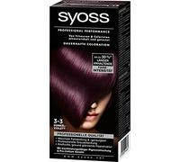 Syoss Professional Performance Lot de 3 colorations 3-3 Violet foncé