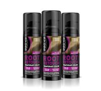 SYOSS Root Retouch Retoca Retoca Temporaire Blond Foncé (1 x 120 ml), retouche pour cheveux et cheveux à couverture instantanée, coloration temporaire de cheveux, lot de 3