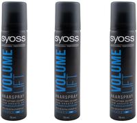 Syoss Volume Lift Spray pour Cheveux 3 X 75ml Jusqu'À 48H Maintien - Maintenez