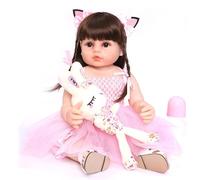 SYP Poupée Reborn 48cm Bebe Reborn Fille 18 Pouces Réaliste Bebe Reborn Nurserie Vrai Enfant Garçon Jouet Cadeau de noël