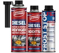 SYPRIN Kit additif diesel d'hiver pour toute l'année, additif diesel, amélioration du flux, protection contre le gel et l'hiver pour une performance optimale du moteur