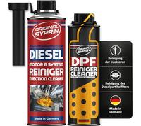 SYPRIN Nettoyant de système diesel original - Nettoyant de système pour moteurs diesel I Nettoyage des filtres à particules diesel DPF Injecteurs - Kit d'entretien