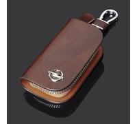 SYQCM Voiture Etui Porte-Clé Cuir pour Opel Karl Rocks 2018-2019, Coque Protection Clé Organiseur Coque Couverture Boitier Clef Remplacement Homme Femme,B