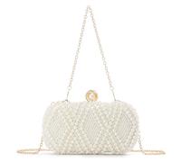 Syrads Perles Femme Pochette Sac à Main de Mariée Perles Pochette Élégant Clutch de Soirée Avec