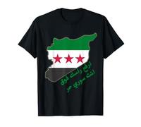 Syrian Pride Map Flag Heritage comme cadeau pour les supporters T-Shirt
