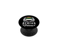 Syrian Princess Syria Flag Proud Syrian Girl PopSockets PopGrip Adhésif