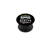 Syrian Queen New Syria Flag Proud Syrian Woman PopSockets PopGrip Adhésif