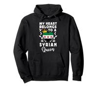 Syrian Queen Syrian Wife Girlfriend Syria Flag Sweat à Capuche