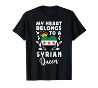 Syrian Queen Syrian Wife Girlfriend Syria Flag T-Shirt