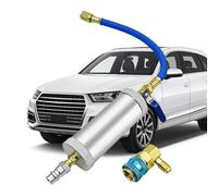 Syringe injecteur automatique - Kit d'injecteur d'huile AC - Kit d'injecteur dhuile, injecteur dhuile A/C automobile, détection de fuite de CVC, compatible avec R134A, R12, R22 Systèmes de réfrigé