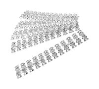 Syrisora 120 Pièces Carte D'affichage de Couleur D'ongle en Forme D'ours Conseils de Manucure Nuancier pour la Pratique du Vernis à Ongles Gel Poudre Bricolage Nail Art, Idéal pour les